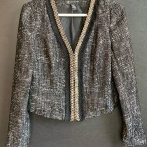 International Concepts INC Gray Blazer Beading